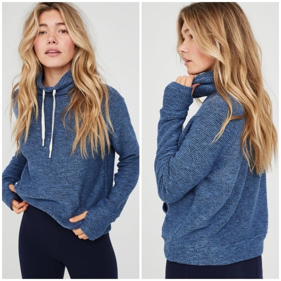 AERIE Snowday Mock Neck Sweatshirt - Picture 1 of 6